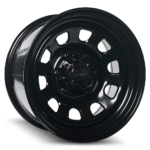 Dynamic Steel Wheels D Hole Black 25 Angle